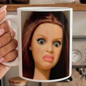 Disgusted Doll Meme Coffee Mug Funny Mug Gift for Friends Family 73